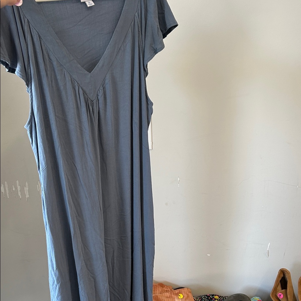 LuLaRoe Slate Blue Maxi Dress